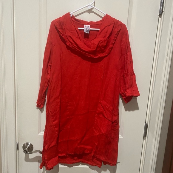 Spectacular 100% Linen Dress - Picture 1 of 4